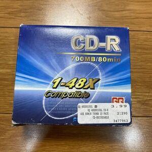 CD-R 1-48X Compatible 700MB/80min Discs & Slim Cases - 10 Pack